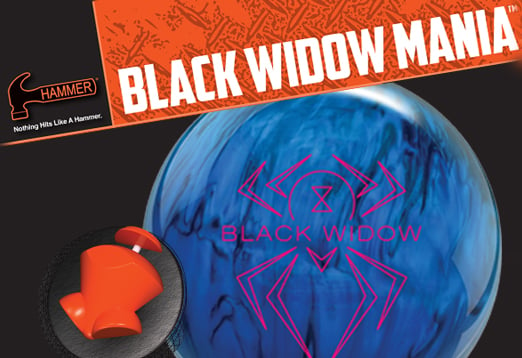 Click here to shop the Hammer Black Widow Mania Bowling Ball